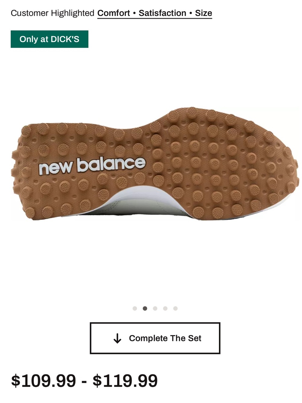 New Balance & CALIA Women's 327 Golf Shoes - Sand Gum sole - Picture 4 of 9